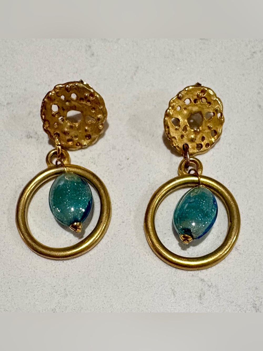 Antica Murrina Nature Dew
Small Earrings, Blue